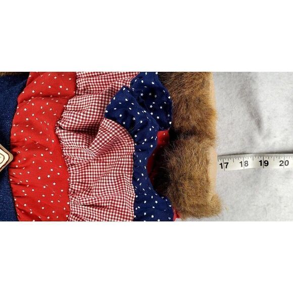 Boyds Bears Dolly B. Doodlebear Musical Plush w/Tag Americana Patriotic July 4th - Picture 5 of 10